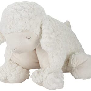 Mina Victory Plush Lines Foldable Lamb Stuffed Animal Ivory 18" x 22" Throw Pillow