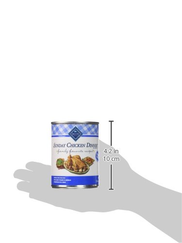 Blue Buffalo Family Favorites Natural Adult Wet Dog Food, Sunday Chicken 12.5-oz can (Pack of 12)