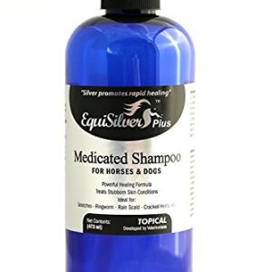 Medicated Shampoo (16 oz) with Chelated Silver, Veterinarian Formulated, Rapid Healing for Several Skin Issues. Cuts, Scrapes and Dry Itchy Skin