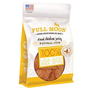 full moon natural cut chicken jerky healthy all natural dog treats human grade grain free 6 oz