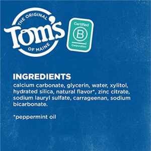 Tom's of Maine Fluoride-Free Antiplaque & Whitening Natural Toothpaste, Peppermint, 5.5 Ounce 2-Pack (Packaging May Vary)