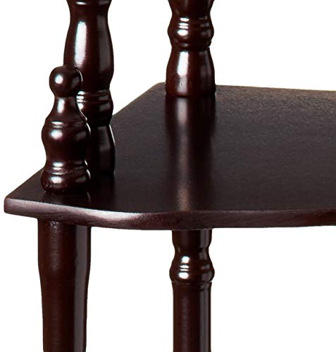 Frenchi Home Furnishing 5-Tier Corner Stand, Mahogany