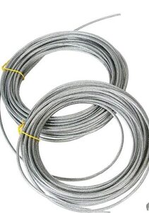 50-250 ft clothesline cable, vinyl coated heavy duty 2000 lb. flexible, long-lasting the best for washline pulleys (200 ft)