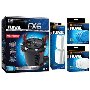 fluval fx6 aquarium canister filter (fx-6 filter package)