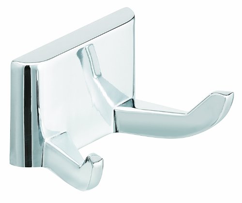 Bradley 932-000000 Standard Chrome Plated Double Robe Hook, 2-1/8" Width x 1-5/8" Depth