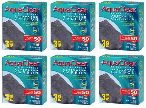 Hagen AquaClear Filter Insert Activated Carbon (6-Pack)