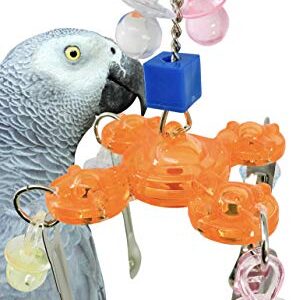 Bonka Bird Toys 824 Wookie Spinner Bird Toy Parrot cage Toys Cages Cockatiels parrotlets Conures