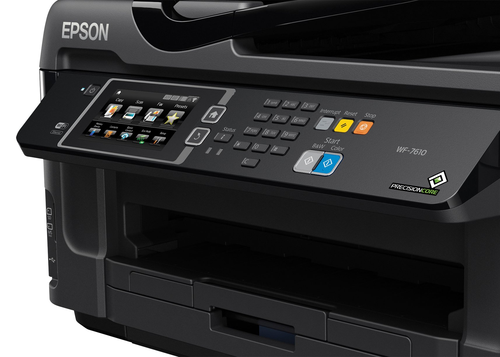 Epson WorkForce WF-7610 Wireless Color All-in-One Inkjet Printer with Scanner and Copier, Amazon Dash Replenishment Ready