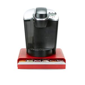 mind reader drawer organizer coffee pod holder, 36 storage, red