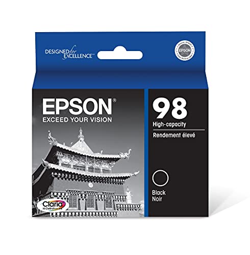 Epson 98 Claria High Yield Ink Cartridge (Black) in Retail Packaging