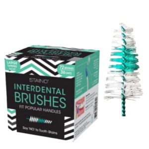 staino interdental refill brushes - tapered mini brush (large) 36/box