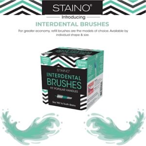 Staino Interdental Refill Brushes - Tapered Mini Brush (Large) 36/Box