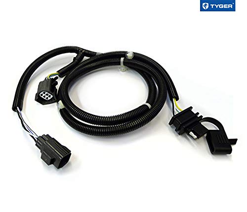 TYGER Towing Combo: 2inch Receiver Hitch & Wiring Harness & Hitch Cover Fits 2007-2018 Wrangler JK 2Dr & 4Dr (Exclude 2018 JL Models)