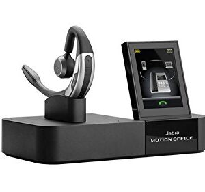 Jabra Motion Office Bluetooth Headset with Touch Screen Base for Desk Phone, VoIP Softphone, Mobile Phones and Tablets