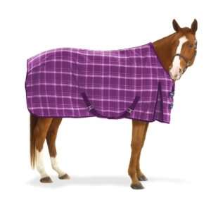 equiessentials ez-care light plaid stable sheet