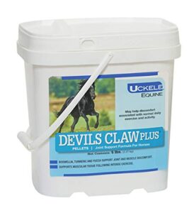 uckele devils claw plus horse supplement - equine vitamin & mineral supplement - 5lbs pellets