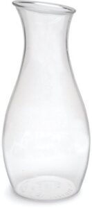 carlisle foodservice products 7090307 cascata carafe juice jar beverage decanter only, plastic, 1.5 l, clear