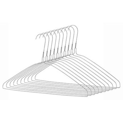 Whitmor Everyday Hangers Set of 10, Silver