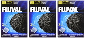 fluval carbon nylon bags for aquarium, 100gm, 9-pack
