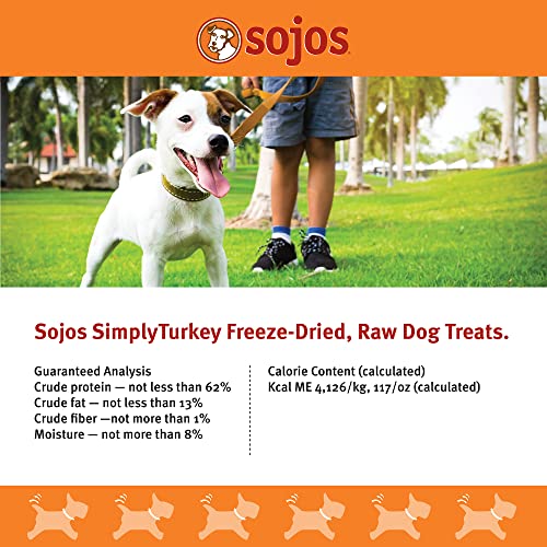 Sojos Simply Turkey Freeze-Dried Dog Treats, 4 oz