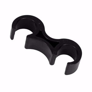 flash furniture lowe black plastic ganging clips - set of 2