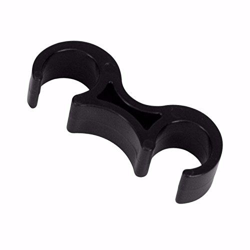 Flash Furniture Lowe Black Plastic Ganging Clips - Set of 2