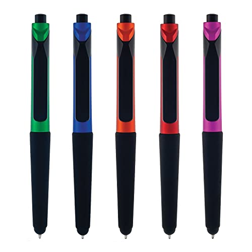 Monteverde S-106 Click Action One-Touch Ballpoint Pen with Front Stylus - Assorted (12 Pack)