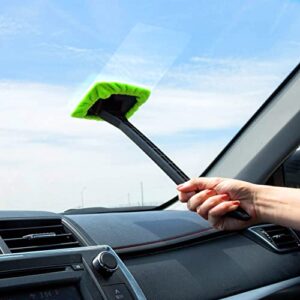 Ultra Clean Windshield and Screen Cleaner, Microfiber Car Window Cleaning Tool, Super Absorbent, Easy to Clean, Washable, and Dryer Safe, Reusable Cloth Pad for Auto Interior and Exterior Glass