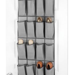 Whitmor 16 Pocket OTD Shoe Organizer Gray