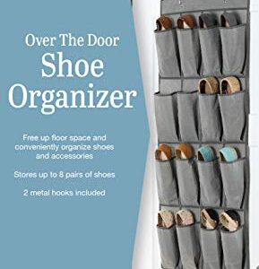 Whitmor 16 Pocket OTD Shoe Organizer Gray