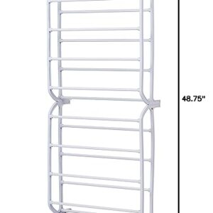 Whitmor 24 Pair Over The Door Shoe Rack-White