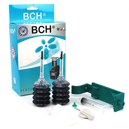 BCH Ink Refill Kit Compatible to HP 15, 40, 45 Black Cartridge Deskjet Printer H1045B