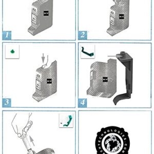 BCH Ink Refill Kit Compatible to HP 15, 40, 45 Black Cartridge Deskjet Printer H1045B