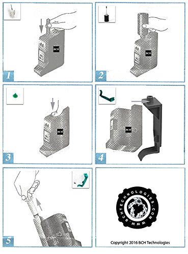 BCH Ink Refill Kit Compatible to HP 15, 40, 45 Black Cartridge Deskjet Printer H1045B