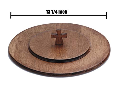 Robert Smith Handcrafted Maple Wood Communion Tray Lid, 13 1/4 Inch