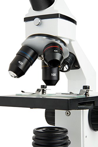 Celestron – Celestron Labs – Monocular Head Compound Microscope – 40-800x Magnification – Adjustable Mechanical Stage – Includes 2 Eyepieces and 10 Prepared Slides