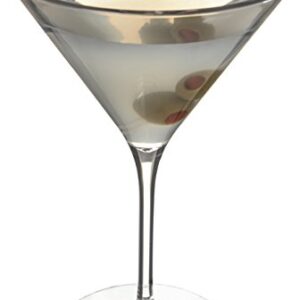 Carlisle FoodService Products 564607 Alibi Shatter-Resistant Plastic Martini Glass, 9 oz., 6.63" Height, 2.88" width, 2.88" Length, Polycarbonate (Pc), Clear