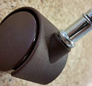 Chromcraft Casters in Brown (Set of 24)