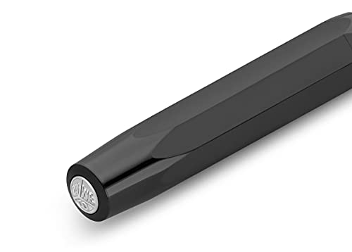 カヴェコ(Kaweco) Caveco SSFP-BK Fountain Pen, M, Medium Point, Skyline Sports, Black, Genuine Product Size: 4.1 x 0.6 inches (106 x 14 mm), Cartridge Fountain Pen, 0.4 oz (10 g)