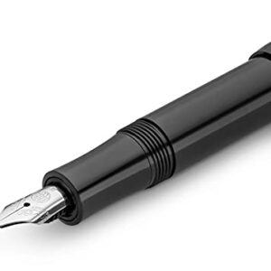 カヴェコ(Kaweco) Caveco SSFP-BK Fountain Pen, M, Medium Point, Skyline Sports, Black, Genuine Product Size: 4.1 x 0.6 inches (106 x 14 mm), Cartridge Fountain Pen, 0.4 oz (10 g)