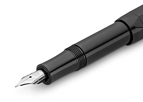 カヴェコ(Kaweco) Caveco SSFP-BK Fountain Pen, M, Medium Point, Skyline Sports, Black, Genuine Product Size: 4.1 x 0.6 inches (106 x 14 mm), Cartridge Fountain Pen, 0.4 oz (10 g)