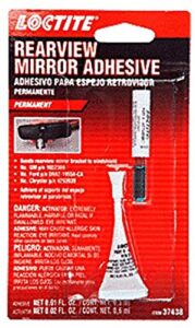 loctite 37438 rearview mirror adhesive kit - 0.3 cc (2 pack)