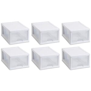 sterilite 20518006 sackable storage drawer, pack of 6