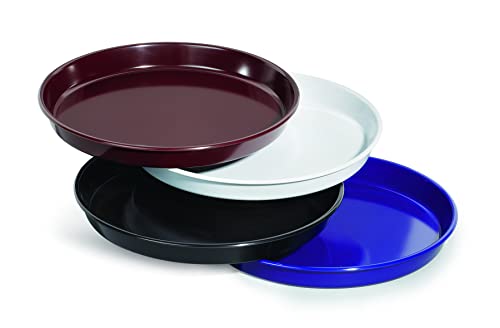 G.E.T. ST-13-1-CB Round Beer Serving Tray, 13", Cobalt Blue (Set of 12)