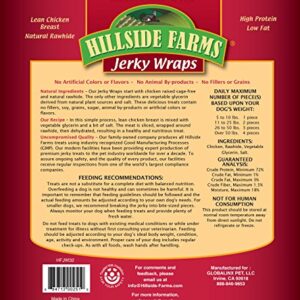 Hillside Farms Chicken And Rawhide Jerky Wraps Premium Dog Treats, 32-Ounce