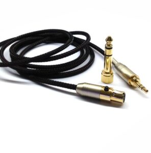 newfantasia replacement audio upgrade cable compatible with akg k240, k240s, k240mk ii, q701, k702, k141, k171, k181, k271s, k271 mkii, m220, pioneer hdj-2000 headphones 1.2meters/4feet