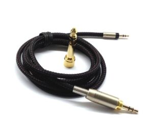 newfantasia replacement audio upgrade cable compatible with sennheiser momentum, momentum 2.0, hd1 over-ear on-ear headphones 1.2meters/4feet