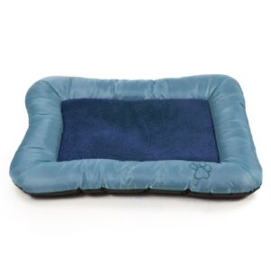 petmaker plush cozy pet crate/pet bed, x-large, blue