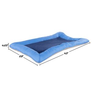 PETMAKER Plush Cozy Pet Crate/Pet Bed, X-Large, Blue