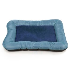 PETMAKER Plush Cozy Pet Crate/Pet Bed, X-Large, Blue